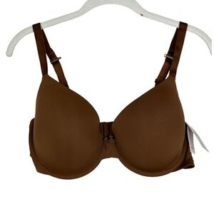 NEW Auden The Everyday Demi Coverage Lightly Lined T-Shirt Bra Size 36DD Cocoa